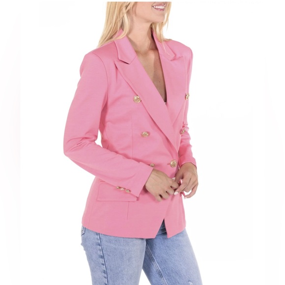 Attitude Unknown Women's Metallic Button Blazer Small - Picture 3 of 12